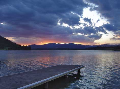 Sunset on Lake Pend Oreille