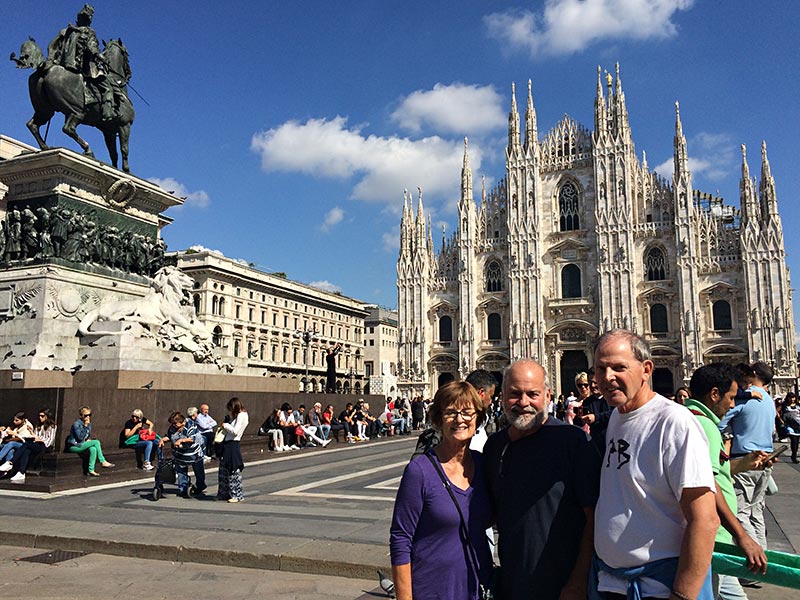 Ron and Ranelle Hanson with friends in Italy