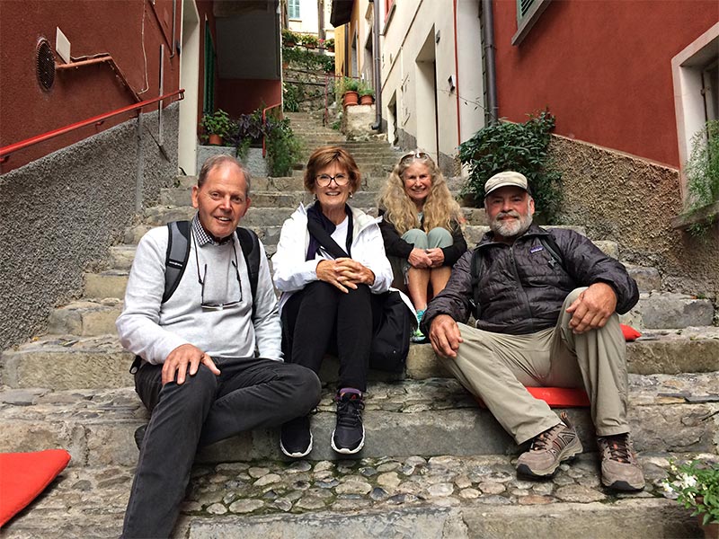 Ron and Ranelle Hanson with friends in Italy